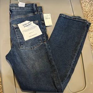 Good American “Good Legs Straight” denim jeans
